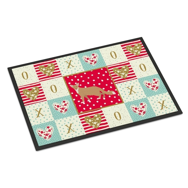 Carolines Treasures 24 x 36 in. Oriental Longhair No.2 Cat Love Indoor or Outdoor Mat CK5666JMAT - main